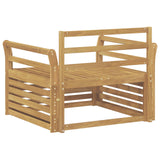 Divano da esterno Legno di Acacia Massello Bianco