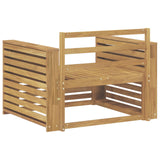 Divano da esterno Legno di Acacia Massello Bianco