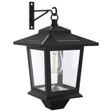Lampada da Muro with LED Bulb 2 pz Nero 19 x 14 x 25 cm