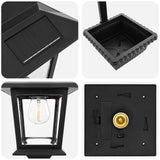Applique con Vaso with LED Bulb Nero 29 x 28 x 74 cm ABS e PP
