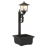 Applique con Vaso with LED Bulb Nero 29 x 28 x 74 cm ABS e PP
