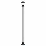 Set di Lampioni with LED Bulb 2 pz Nero 16 x 16 x 156 cm