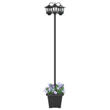 Lampione a 3 teste Nero 32 x 32 x 188 cm Alluminio e ABS