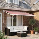Telo di ricambio per tenda da sole Rosso e Bianco 300 x 250 cm