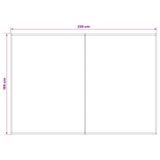Telo di ricambio per tenda da sole Bianco 250 x 200 cm