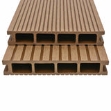 Pavimento da Deck 48 pcs Teak riciclato WPC