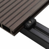 Pavimento da Deck 32 pcs Marrone Scuro WPC
