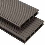 Pavimento da Deck 32 pcs Marrone Scuro WPC