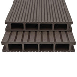 Pavimento da Deck 56 pcs Marrone Scuro WPC