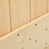 Porta scorrevole Naturale e Nero 80 x 210 cm