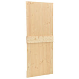 Porta scorrevole Naturale e Nero 80 x 210 cm