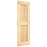 Porta scorrevole Naturale e Nero 70 x 210 cm