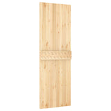 Porta scorrevole Naturale e Nero 70 x 210 cm