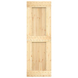 Porta scorrevole Naturale e Nero 70 x 210 cm