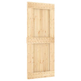 Porta scorrevole Naturale e Nero 85 x 210 cm