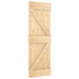 Porta scorrevole Naturale e Bianco 70 x 210 cm