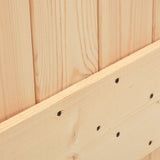 Porta scorrevole Naturale e Nero 70 x 210 cm