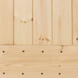 Porta scorrevole Naturale e Nero 70 x 210 cm