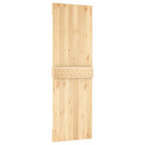 Porta scorrevole Naturale e Nero 70 x 210 cm