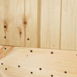Porta scorrevole Naturale e Nero 100 x 210 cm