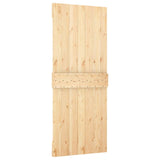 Porta scorrevole Naturale e Bianco 85 x 210 cm
