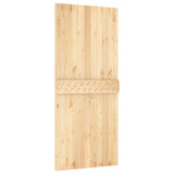 Porta scorrevole Naturale e Bianco 90 x 210 cm