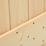 Porta scorrevole Naturale e Bianco 100 x 210 cm