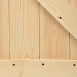 Porta scorrevole Naturale e Bianco 100 x 210 cm