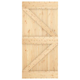 Porta scorrevole Naturale e Bianco 100 x 210 cm