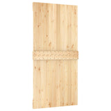 Porta scorrevole Naturale e Bianco 100 x 210 cm