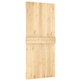 Porta scorrevole Naturale e Bianco 90 x 210 cm