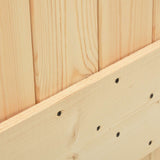 Porta scorrevole NARVIK Naturale e Nero 80 x 210 cm (213,5 cm)