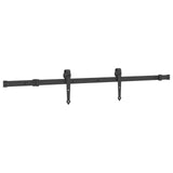 Porta scorrevole NARVIK Naturale e Nero 80 x 210 cm (152,5 cm)