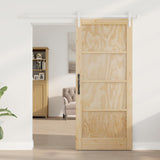 Porta scorrevole Naturale e Bianco 86 x 198,5 cm