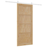 Porta scorrevole Naturale e Bianco 86 x 198,5 cm
