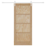 Porta scorrevole Naturale e Bianco 86 x 198,5 cm