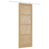 Porta scorrevole Naturale e Bianco 83 x 232 cm