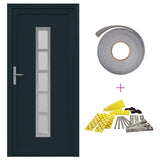 Porta Frontale Antracite 98 x 200 cm PVC