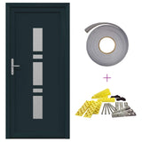 Porta Frontale Antracite 98 x 200 cm PVC