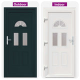 Porta Frontale Antracite 110 x 210 cm PVC