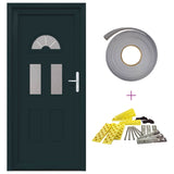 Porta Frontale Antracite 110 x 210 cm PVC