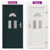 Porta Frontale Antracite 110 x 210 cm PVC