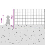 Recinzione da Giardino con Picchetti 48 pcs 95 x 50 cm Mesh
