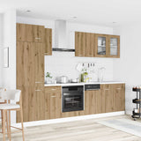 Unità Cucina Lyon 8 pcs Rovere Artigianale Legno ingegnerizzato