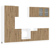 Unità Cucina Lyon 8 pcs Rovere Artigianale Legno ingegnerizzato