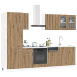 Unità Cucina Lyon 8 pcs Rovere Artigianale Legno ingegnerizzato