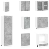 Unità Cucina Lyon 8 pcs Grigio Cemento Legno ingegnerizzato