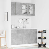 Unità Cucina Lyon 4 pcs Grigio Cemento Legno ingegnerizzato