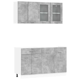 Unità Cucina Lyon 4 pcs Grigio Cemento Legno ingegnerizzato