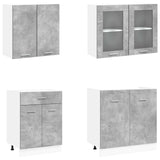 Unità Cucina Lyon 4 pcs Grigio Cemento Legno ingegnerizzato